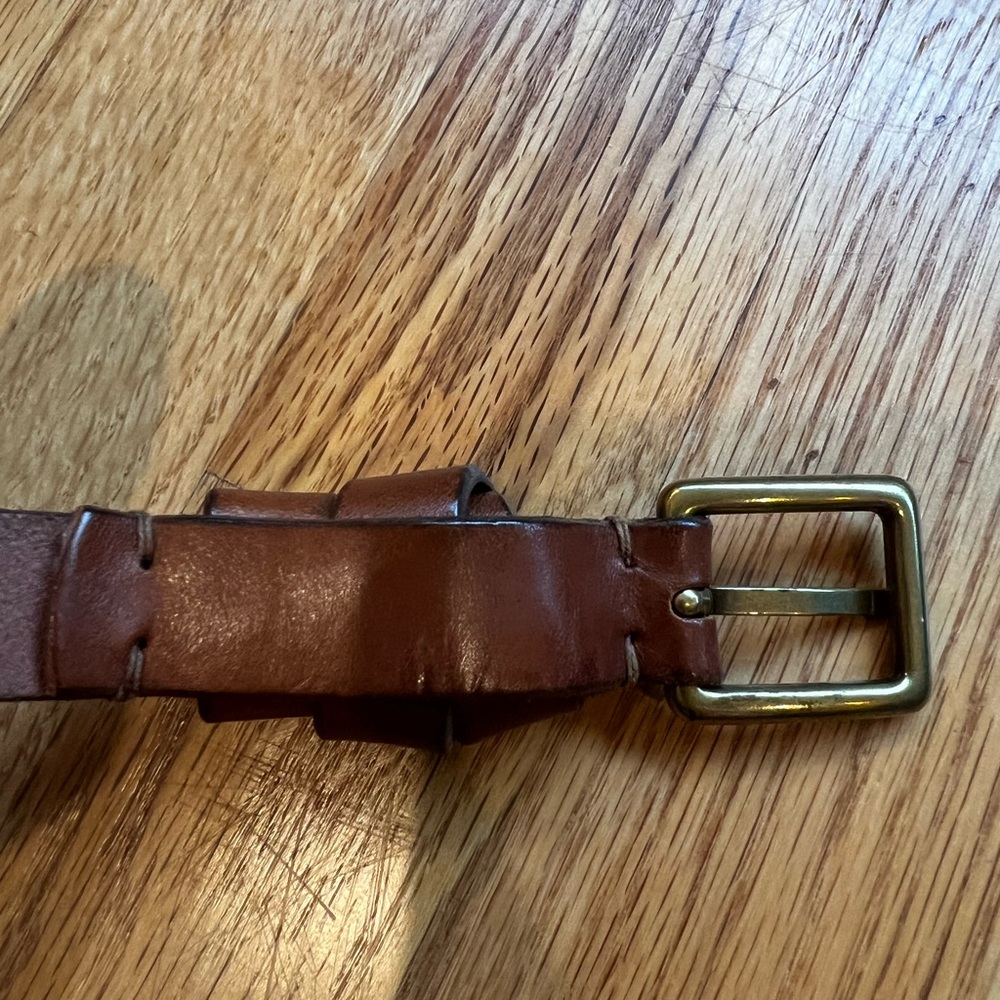 Madewell Brown Italian Leather Knot Loop Belt - Picture 4 of 6